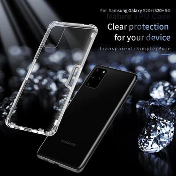 Ohišje Za Samsung Galaxy S20 /Plus /Ultra Nillkin Shockproof mehko TPU jasno, Pregledno Zadnji Pokrovček Za Samsung S20+ /S20 Ultra