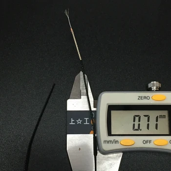 Telflon posrebrene oklopljen kabel za 0,7 mm single-core dvoslojno zaščiteni najtanjši visoko temperaturo, Aluminijasto folijo ščit žice