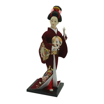 12 Japonski Kimono Gejša Lutka Kokeshi Obrt Home Dekoracijo Vino Rdeče Obleke
