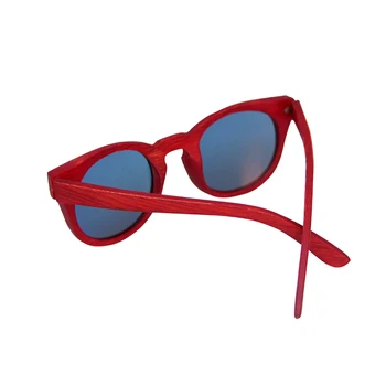 Vintage Polarizirana ženska sončna očala Rdeče bambusa okvir sončna očala moških Plaži Anti-UV za Vožnjo zonnebril dames