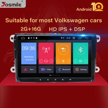 2 Din Android10.0 CarGPS Navigacija Za VW T5 amarok volkswagen Passat B6 B7Skoda Octavia Jettaseat leon golf 5 Večpredstavnostna radio