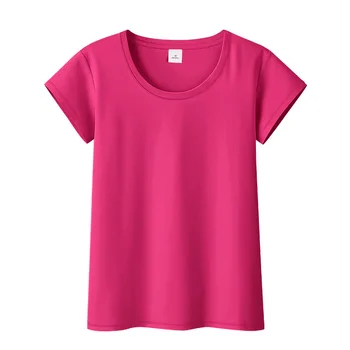 Poletje 2020 Modra kratka majica s kratkimi rokavi Ženske sleeve Zgornji del Oblačila
