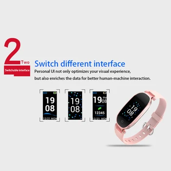 Bluetooth Nepremočljiva S3 Pametno Gledati Moda za Ženske Ure Srčnega utripa Fitnes Zapestnica Smartwatch Šport Zapestnica za lady