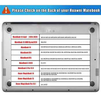 Za HUAWEI MateBook D14/D15/13/14/MateBook X Pro 13.9/X 2020 /Čast MagicBook 14/15/pro 16.1 Prah-dokazilo Prenosni Trdi Lupini Primeru