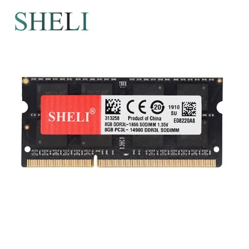SHELI 4GB 8GB PC3-8500 / 10600/12800 14900 DDR3-1066Mhz 1333 1600Mhz 1866Mhz DDR4-2133 2400 2666MHZ pomnilnik so-DIMM Prenosni Pomnilnik Ram
