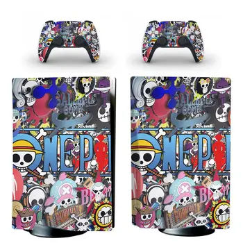 En Kos Luffy PS5 Standard Disk Edition Kože Nalepke Nalepke Kritje za PlayStation 5 Konzolo in Krmilnik PS5 Kože Nalepke Vinyl