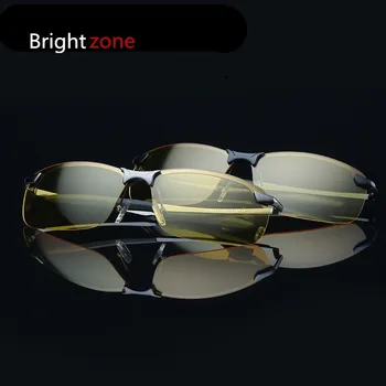 2020 Dobre Kakovosti Pol Platišča Rumene Leče Povečavo Pogled Nočno Vizijo Očala Voznik Vizijo Polarizirana Očala oculos de sol gafas