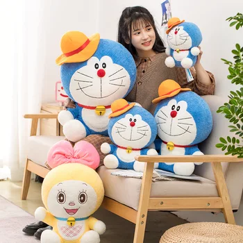 48 cm Nov Anime Stand By Me Doraemon Plišastih Igrač Visoke Kakovosti Lep Mačka Lutka Mehko Polnjene Živali Blazino Za Otroke Dekleta Baby Darila