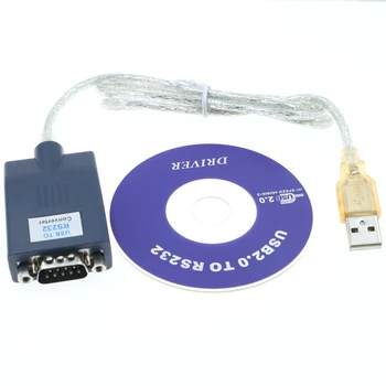 USB 2.0 za RS232 DB9 Serijska COM Vrata Naprave Pretvornik Kabel PL2303 dvojno čip najboljše kakovosti, ki je hitrejši,