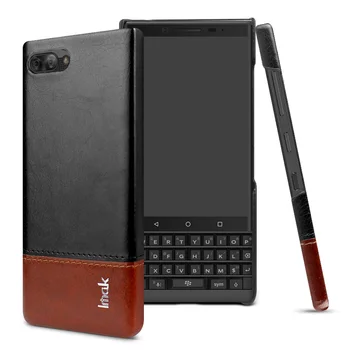 Imak Ruiyi Serije Jedrnato Svetlobno Razkošje PU Hrbtni Pokrovček Primeru za Blackberry Tipko Le Dve Slim Case za Blackberry Key2 Le Lupine