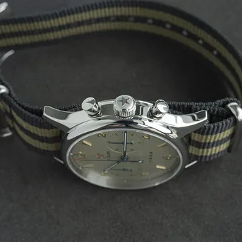 1963 Kronograf Galeb Gibanje st1901 Svetlobna Ure Mens 2020 Pilotni Watch Mehanske Safir Vojaški Šport Pazi Za Moške
