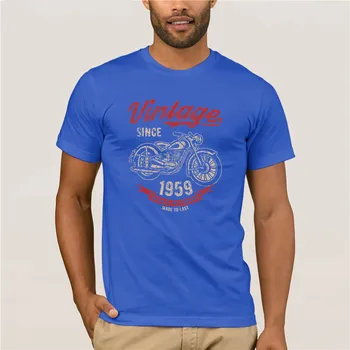 Tshirt moški Letnik Od leta 1959 Darilo za Rojstni dan motorno kolo, Kolo, Bombaž osebnost T-shirt