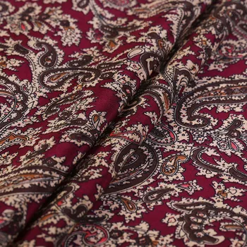 Svila krep de chine tkanine poletje tiskanje tkanin tiskanje po meri obleko svileno krpo trgovini tkanina 100 svilene tkanine