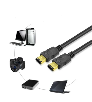 EEE1394A Podatkovni Kabel IEEE 1394 6P, da 6P 6P-6P 6 Pin za 6Pin Industrijske Fotoaparat Kabel Firewire 400 Mb / s 1,5 m 3m 5m Električne Žice