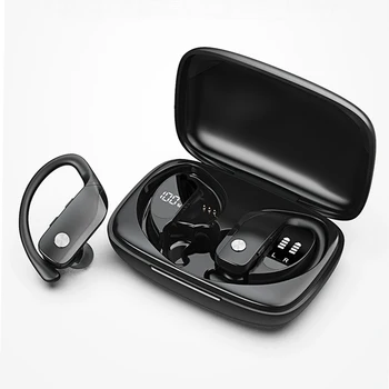 Res Brezžične Slušalke TWS Bluetooth Čepkov Slušalke Globok Bas Slušalke mic Power LED Zaslon za Šport Vaja Teče Telovadnici