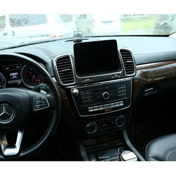 Za Mercedes-Benz GLS GLE Razred ABS Mat Chrome Centralni Nadzor Zračnega Vtičnico Dekorativni Okvir Trim Avto Dodatki