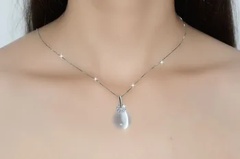 Visoka kakovost modnih naravnih opal ženski 925 sterling srebro ženske'pendant ogrlice, nakit, darilo za rojstni dan poceni
