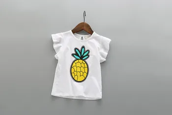 Humor Medved 2020 Nov Baby Dekle oblačila, ki Športna Oblačila Baby Dekleta Summer Set Otroci Oblačila Sklop Ananas tiskanje