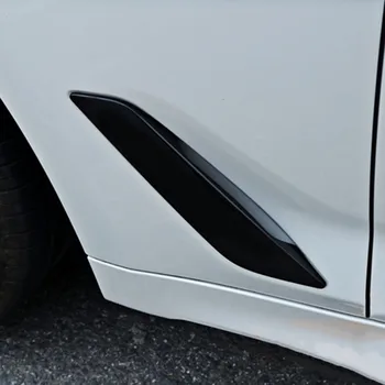 Ogljikovih Vlaken Barvo Avtomobila Strani Zraka Vent Kritje Trim Fender Nalepke Trakovi Za BMW Serije 5 G30 G38 2018 Zunanjost Pribor Decals