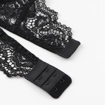 Varsbaby seksi modni visoke elastičnosti cvetlični čipke pregleden perilo S M L XL podvezice pasu za ženske