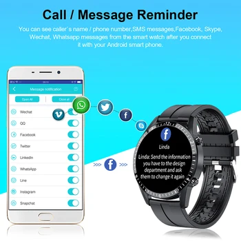 LIGE Pametno Gledati Telefon Polni, Zaslon na Dotik, Šport, Fitnes Watch IP67 Nepremočljiva Bluetooth Povezavo Za Android ios smartwatch Moški