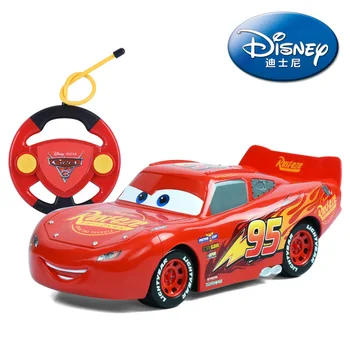 Big Velikosti 22 cm Disney Pixar Cars 3 Daljinski upravljalnik Nevihta Jackson Razsvetljavo McQueen Cruz Ramirez Kovinski Avto Igrače Fantje Rojstni dan Darilo