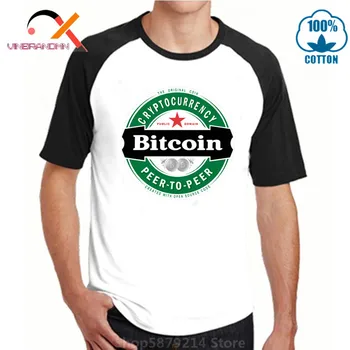 Bitcoin Pivo T-Shirt Moški Bitcoin Vrhovih Cryptocurrency T Shirt Poletje Hip Hop Športna Oblačila Tees Bombaž Tshirt Risanka Gangster
