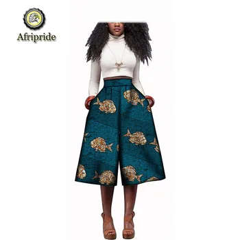 2019 afriške hlače za ženske AFRIPRIDE ankara Tiskanja dashiki bazin riche Hlač Svoboden Širok Noge Hlače čistega bombaža S1821001