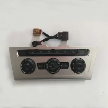 Avtomatski klima Nadzorni Plošči Stikalo AC Sedež Grelec S Črno ali srebrna plošča okvir za Passat B8