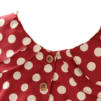 Baby Dekleta Polka dot Obleko Baby dekle poletnih oblačil 2021 Otroška Obleka Princess Bombaž Oblačila Obleko Dekleta Obleke Valentinovo