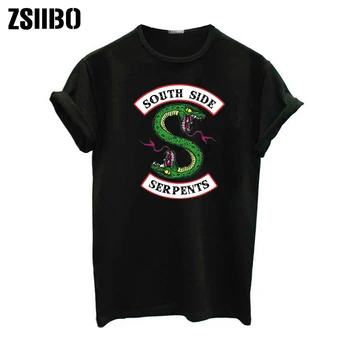 SouthSide Serpents30 Vrste Riverdale majica s kratkimi rokavi Ženske Poletje Vrhovi Jughead Ženski TShirt Oblačila Riverdale Južni Strani t-shirt