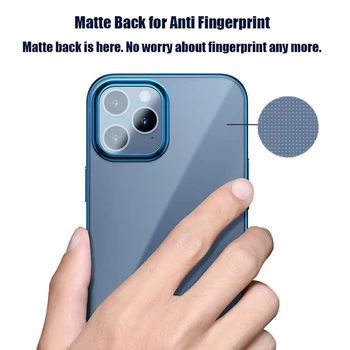 ZSHOW Primeru za iPhone 12 Max Pro Mini Jasno Primeru TPU Polnilec MagSafe Zaščitna Prozoren Pokrov Primeru