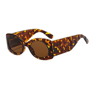 2021 Moda Kvadratnih sončna Očala Ženske Letnik blagovne Znamke Oblikovalec Pisane Ovalne Leče za Očala Moških, Široko Noge sončna Očala Odtenki UV400