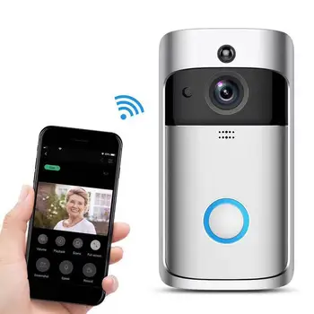 Nov Dom Dobrodošli Vrata bell Smart Video Interkom Brezžični Zvonec s Kamero Nepremočljiva Monitor Night Vision Vrata Bell