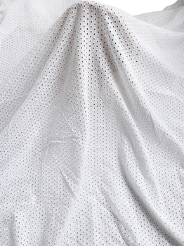Afriške Čipke Tkanine, Čisto bela, bombaž, čipke, vezenine tkanine cvetlični votlih iz DIY Mozaik Tkanine Krpo