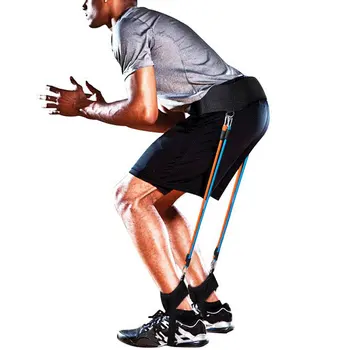 Košarka Skoki Moč In Opremo Za Usposabljanje Noge Mišične Moči Puller Odbijal Vlečenje Vrvi Iz Lateksa Fitnes Oprema