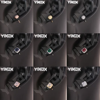 YinDX 925 Sterling Srebrni Uhani Trendy 2020 Preprosto Razkošje v obliki Srca Kvadratnih Čebel Uhani Dekle Ženske Modni Nakit