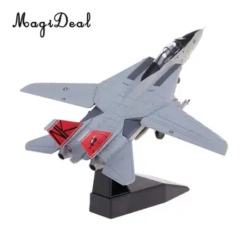 MagiDeal 1:100 Obsega Zlitine Ameriški F-14 Letalo Letalo Borec Toy Model Diecast Letalo Model Igrača Doma Dekor Collectables