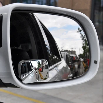 YASOKRO 1 Par Avto Blind Spot Ogledalo Nastavljiv 360 Stopinj Rotacija, širokokotni Ogledalo kvadratnih Konveksna Vzvratna Ogledala, Avto ogledalo