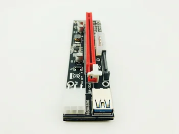 Riser Card PCI-E 1x, da 16x Riser Card USB 3.0 Kabel 3in1 SATA 4Pin 6Pin Napajanje za Antminer Bitcoin Rudar Rudarski Stroj