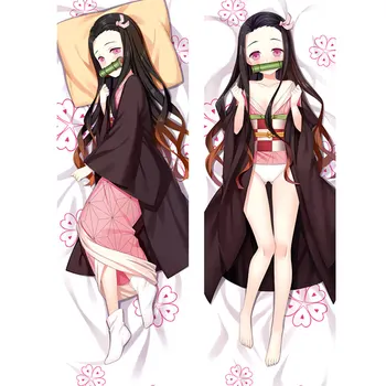 Novi Anime Demon Slayer Kimetsu ne Yaiba Blazino Zajema Dakimakura Primeru Seksi dekle 3D Double-sided (obojestransko), Posteljnina, Objemala Telo prevleke