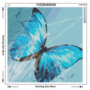 Diamond Slikarstvo Diamond vezenje 5d diy celoten kvadratni živali metulj - diamond mozaik vaja daimond slikarstvo