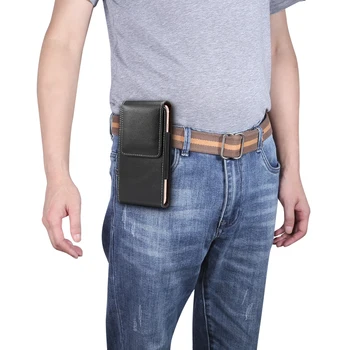 Univerzalni Modna Torbica Usnjena torbica za 4,7-6.9 cm za iPhone, Samsung Huawei Xiaomi s Kartico sim Pasom Kubura