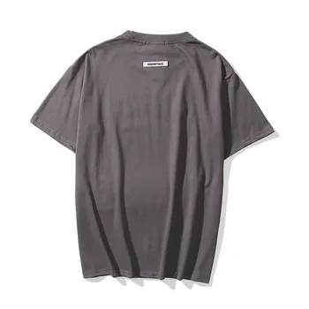 Bela Ulične Prevelik T Shirt Essentials Za Moške In Ženske Pomlad Bombaž Tshirts Svoboden Natisnjeni Kratek Rokav Brezplačna Dostava