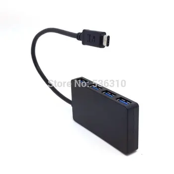 USB 3.1 Vrste C, USB-C Več 4 Port Hub Adapter Za Prenosni RAČUNALNIK Tablični Prenosni računalnik Podpira Windows 8 MacOS