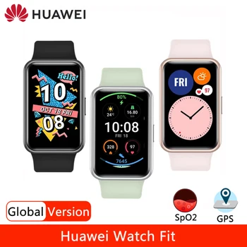 Original HUAWEI Watch FIT Smartwatch Hitro-Vaja Animacije GPS Kisika v Krvi, 10 Dni Baterije Darilo Watch Global Version
