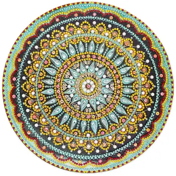 5D DIY Posebno Oblikovan Diamond Slikarstvo Mandala Diamond Vezeni Mozaik Kit Nosorogovo Kristalno Diamond Doma Dekoracijo