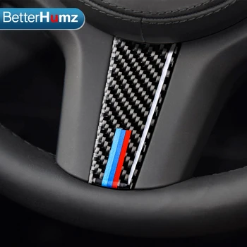 Auto dodatki iz ogljikovih Vlaken Volan gumbi Avto nalepke nalepke in spremembe Avto prevleke Za BMW Serije 5 G30 X3 G01