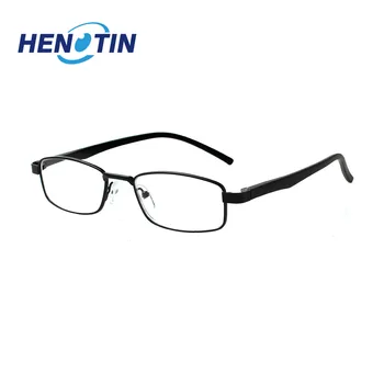 Henotin Moške Kvadratnih Obravnavi Očala Kovinski Poslovnih Daljnovidnost Očala (Dioptrije: 0~+600)