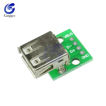 50pcs Tip Micro USB DIP Adapter 4pin Ženski Konektor Modul Odbor Plošče Ženski 4-Pin Pinboard Vrsto PCB 2.54 MM